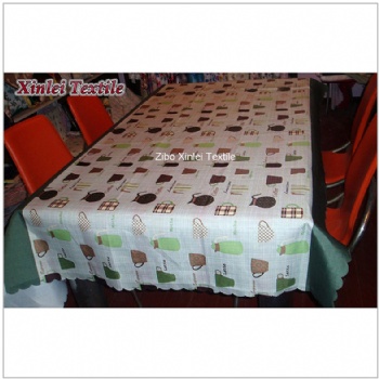 polyester heat transfer printing Christmas tablecloth