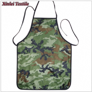 Camouflage polyester printing apron