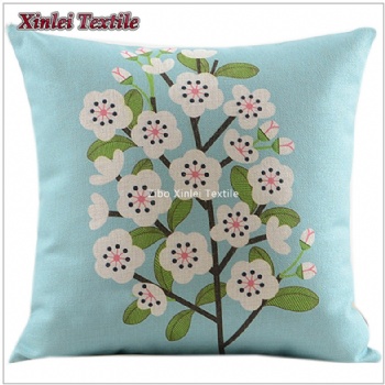 cotton screen print cushion