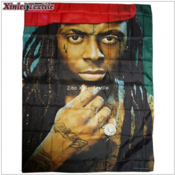 Wall silk cloth fabric poster