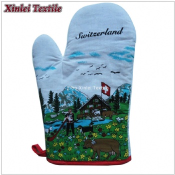 全涤数码印花女士圣诞围裙