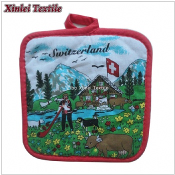 全涤数码印花女士圣诞围裙